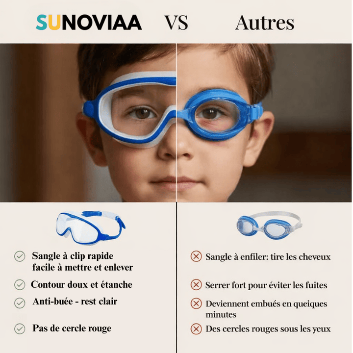 Sunoviaa AquaVision™ Lunettes de Natation (Couvre-Nez Intégral) AquaVision™ Lunettes de Natation (Couvre-Nez Intégral)