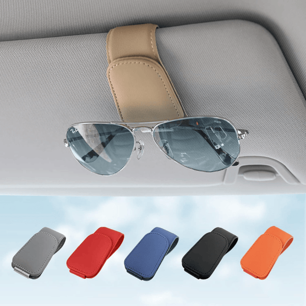 Sunoviaa Magnetic Leather Sunglasses Holder Magnetic Leather Sunglasses Holder
