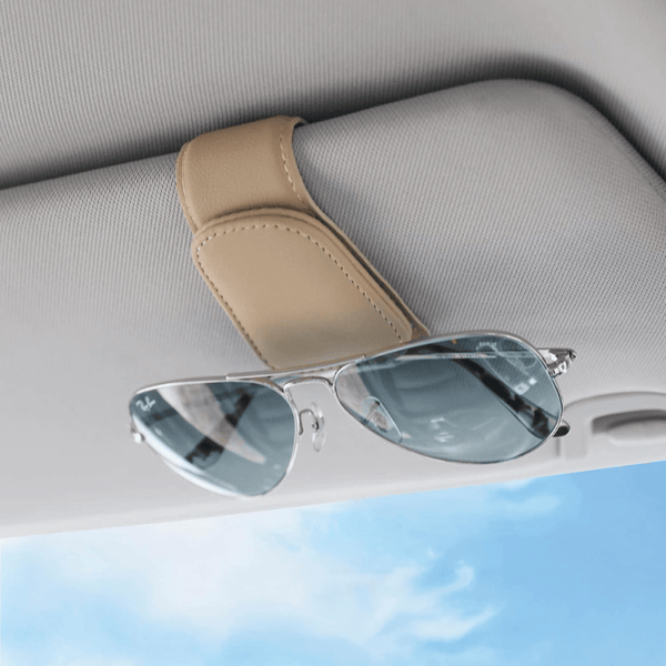 Sunoviaa Magnetic Leather Sunglasses Holder Magnetic Leather Sunglasses Holder